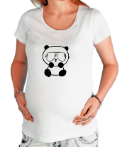 Футболка для беременных Панда в очках фото