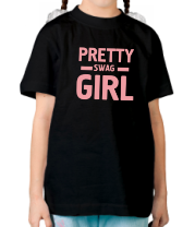 Детская футболка Pretty swag girl фото
