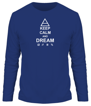 Мужская футболка длинный рукав Keep calm and dream 30 Seconds to Mars 