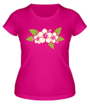 Женская футболка Цветы (светятся) фото