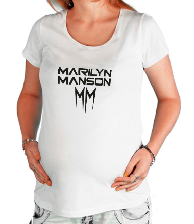 Футболка для беременных Marilyn Manson