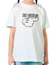 Детская футболка No swag фото
