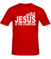 Мужская футболка Jesus is the champion. фото