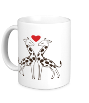 Кружка Влюбленные жирафы