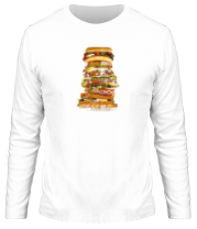 Мужская футболка длинный рукав Мегабургер фото