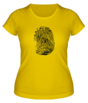 Женская футболка Отпечаток пальца фото