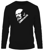 Мужская футболка длинный рукав Lenin is my life фото