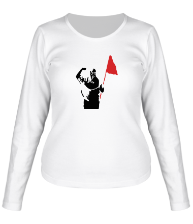 Женская футболка длинный рукав Революция