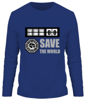 Мужская футболка длинный рукав Save the world фото