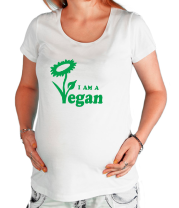 Футболка для беременных I am a vegan фото