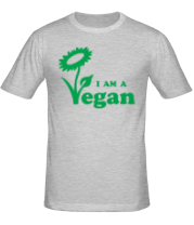 Мужская футболка I am a vegan фото