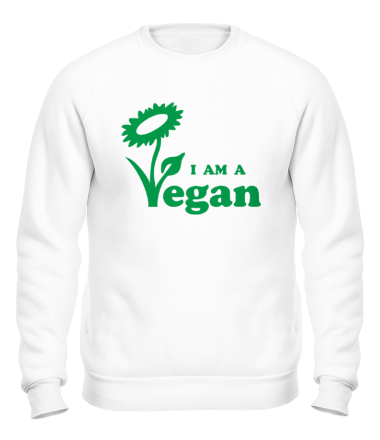 Толстовка без капюшона I am a vegan