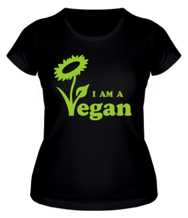 Женская футболка I am a vegan