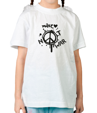 Детская футболка Make not war