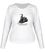 Женская футболка длинный рукав Old train фото