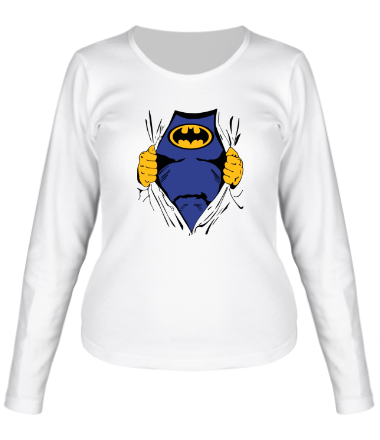 Женская футболка длинный рукав Бэтмен