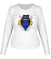 Женская футболка длинный рукав Бэтмен фото