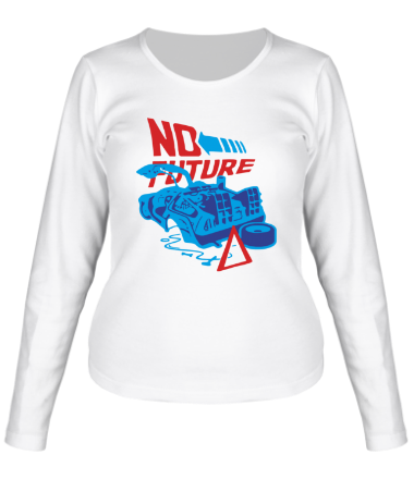 Женская футболка длинный рукав No future