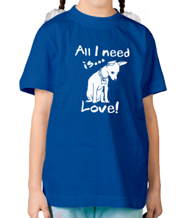 Детская футболка All i need is love 