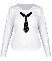 Женская футболка длинный рукав Галстук фото