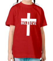 Детская футболка Believe фото