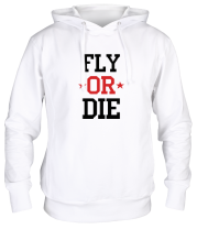 Толстовка худи Fly or die фото