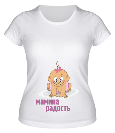 Женская футболка Мамина радость