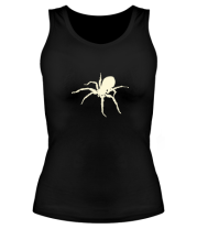 Женская майка борцовка Паук (spider) glow фото
