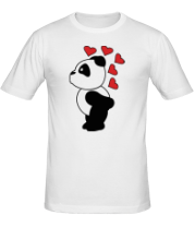 Мужская футболка Поцелуй панды (парная) фото
