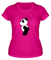 Женская футболка Поцелуй панды (парная) фото