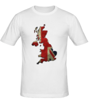 Мужская футболка Карта Англии фото