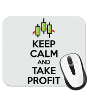 Коврик для мыши Keep calm and take profit фото