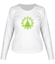 Женская футболка длинный рукав Медитация  фото
