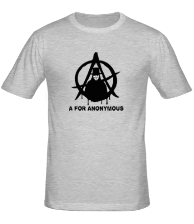 Мужская футболка A for anonimous