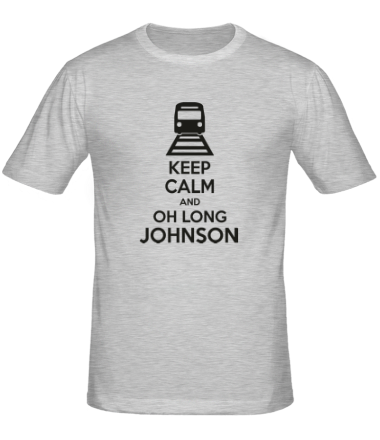 Мужская футболка Keep calm and oh long johnson