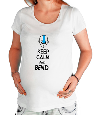 Футболка для беременных Keep calm and band