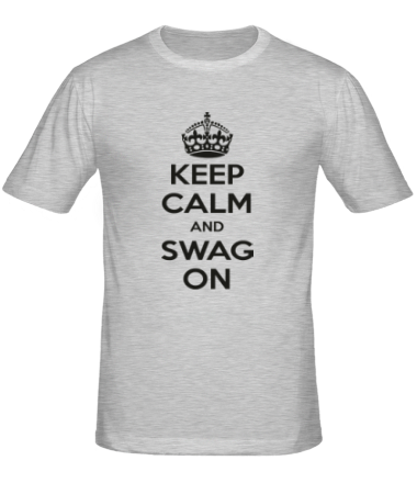 Мужская футболка Keep calm and swag on