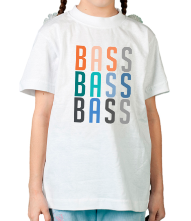 Детская футболка Bass bass bass
