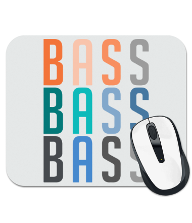 Коврик для мыши Bass bass bass