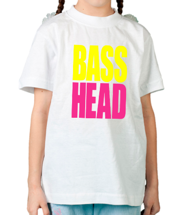 Детская футболка Bass head