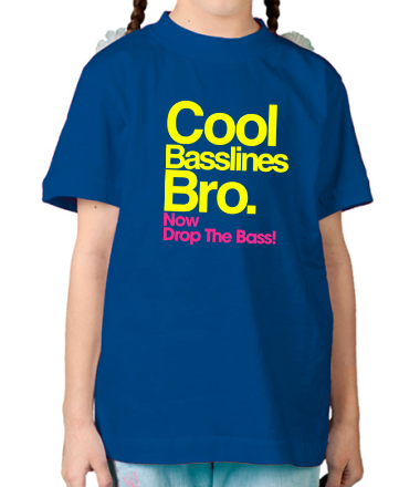 Детская футболка Cool baseline bro