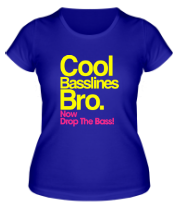 Женская футболка Cool baseline bro фото