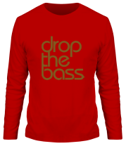 Мужская футболка длинный рукав Drop the bass фото