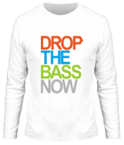 Мужская футболка длинный рукав Drop the bass now фото