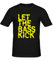 Мужская футболка Let the bass kick фото
