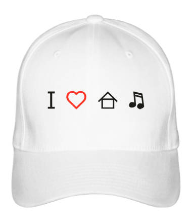 Бейсболка I love house music