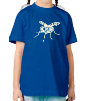 Детская футболка Рентген мухи glow фото