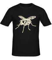 Мужская футболка Рентген мухи glow фото