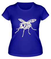 Женская футболка Рентген мухи glow фото