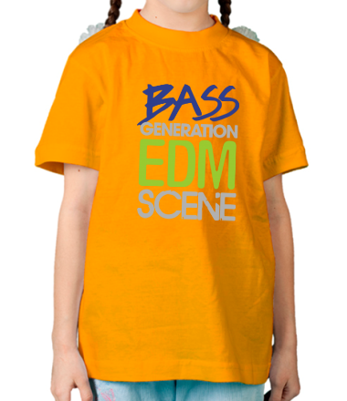 Детская футболка Bass generation EDM scene